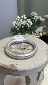 Silver Metal Bangle Bracelet