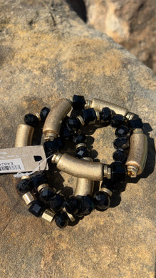 Bermuda Black & Gold Bracelet Set