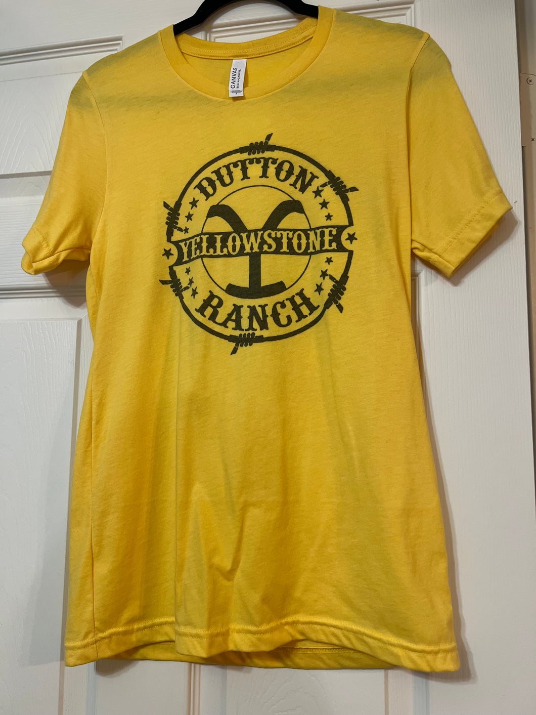 Yellowstone Dutton Ranch Tshirt Golden Yellow