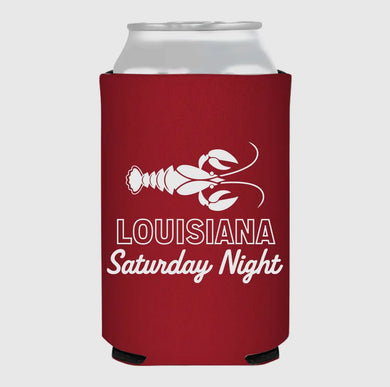 Louisiana Saturday Night Crawfish Koozie