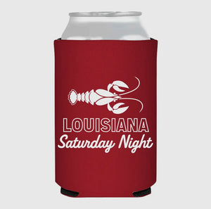 Louisiana Saturday Night Crawfish Koozie