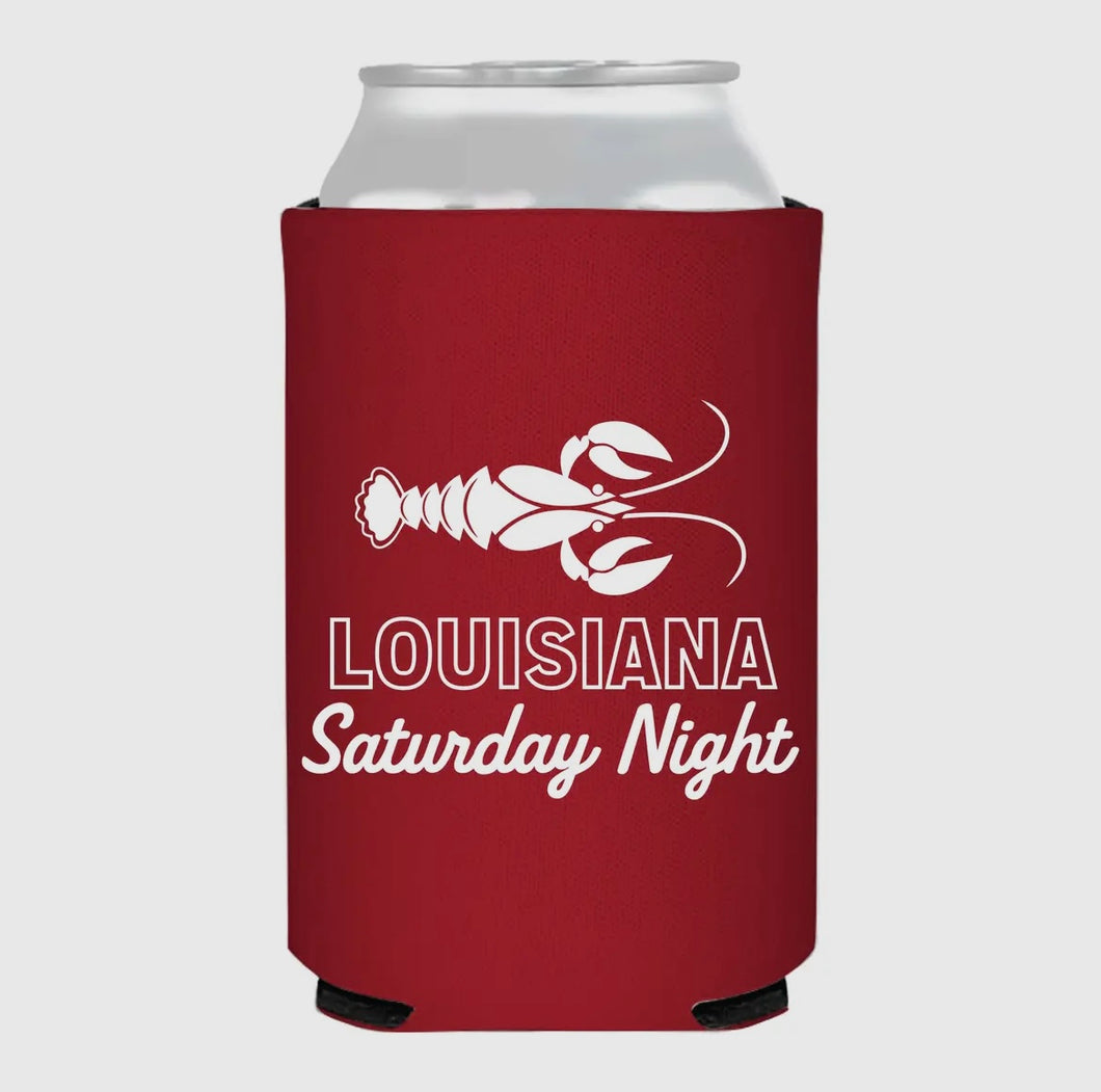 Louisiana Saturday Night Crawfish Koozie