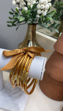 Load image into Gallery viewer, Glitz &amp; Gold Glitter Jelly Bracelet Set