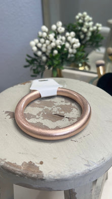 Rose Gold Metal Bangle Bracelet