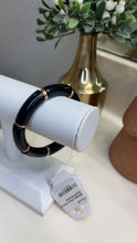 Load image into Gallery viewer, Midnight Black Gold Bar Squad Bracelet