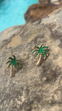 Load image into Gallery viewer, Palm Tree Stud Earrings Gold
