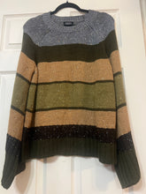 Load image into Gallery viewer, Pebbled Neutrals Color Block Balloon Sleeve Sweater