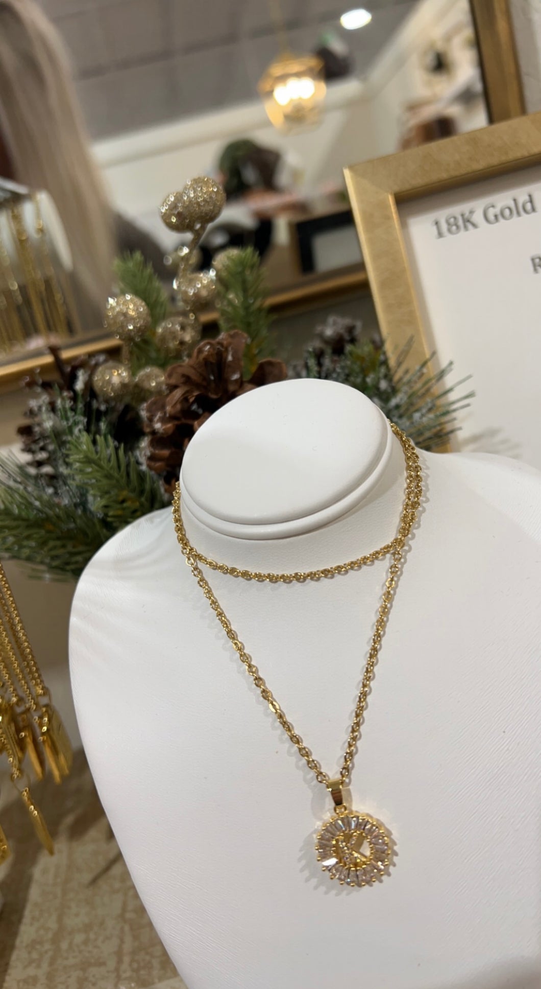 The Sun Will Rise Initial Pendant Necklace
