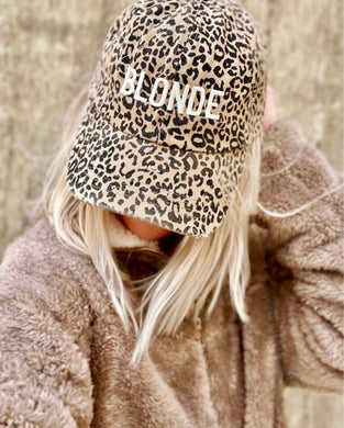 BLONDE Neutral Leopard Hat