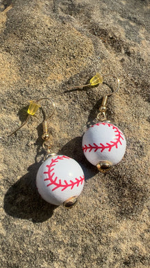 Right Field Baseball Dangle Earrings