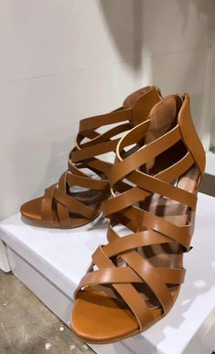 The Cali Camel Strap Heels