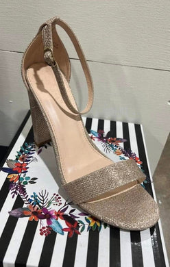 Pop The Champagne Sparkle Heels Gold