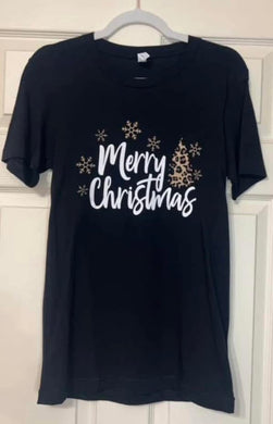 Merry Christmas Leopard Tshirt