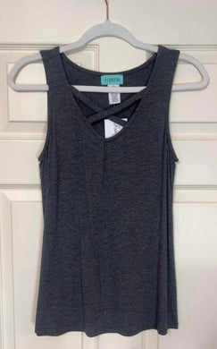 Charcoal Criss Cross Tank