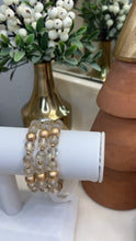 Load image into Gallery viewer, Champagne Beaded Stretch Bracelet Set