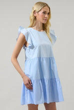 Load image into Gallery viewer, All The Good Baby Blue Colorblock Dress
