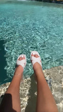 Load image into Gallery viewer, Oyster Bay Cream Jelly Sandals