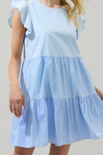Load image into Gallery viewer, All The Good Baby Blue Colorblock Dress