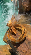 Load image into Gallery viewer, Bronze Glitter Jelly Bracelet Set