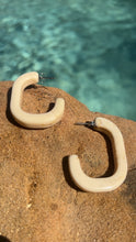 Load image into Gallery viewer, Buttercup Open Hoop Acrylic Earrings